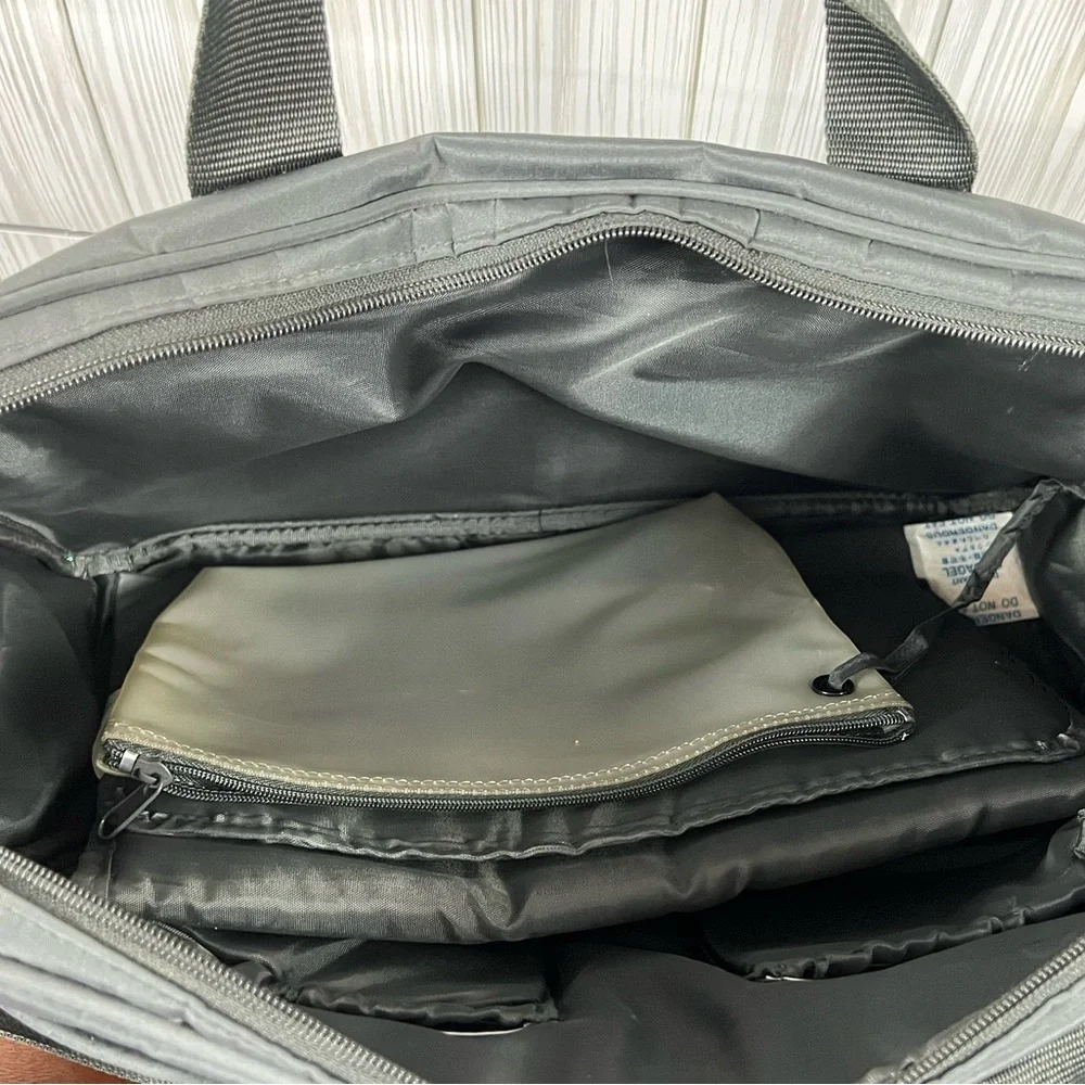 Eddie Bauer Olive Green Mercer Quilted Diaper Bag